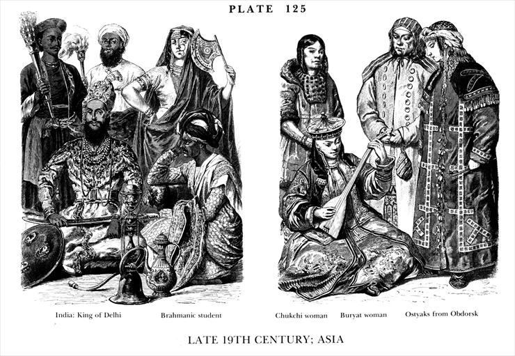 Moda z dawnych wieków - Planche 125b Fin du XIX Asie, Late 19Th Century Asia.jpg