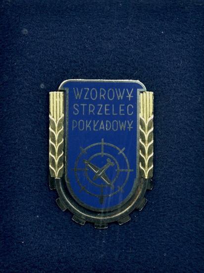Odznaki polskie z okresu PRL - odznaka Wzorowego Strzelca Pokładowego.jpg