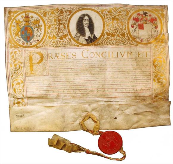 Jan Heweliusz - Nadanie Janowi Heweliuszowi godności członka honorow...warzystwa Naukowego w Londynie dnia 30 IV 1664 roku.jpg