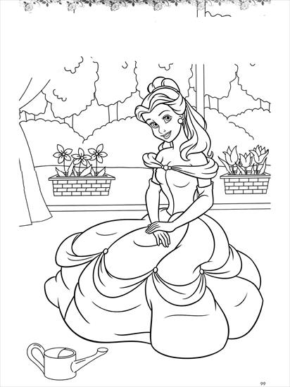 Piękna i Bestia - Księżniczki Disneya Bella - kolorowanka 8.GIF