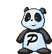 animowana panda - P panda.gif