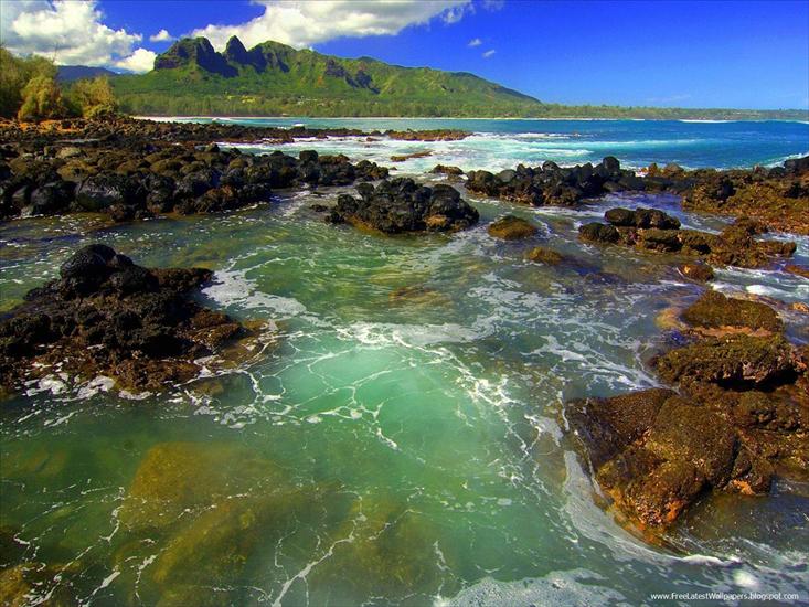 Seas, rivers, lakes  other - Kong Mountain Seascape, Kauai.jpg