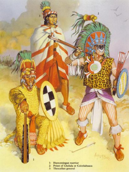 Ameryka Prekolumbijska Aztekowie, Inkowie, Majowie - aztecmixteczapotecarmies059wl.jpg
