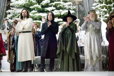 Harry Potter - Karkarow, Snape. McGonagall i Dumbledore na balu.jpg