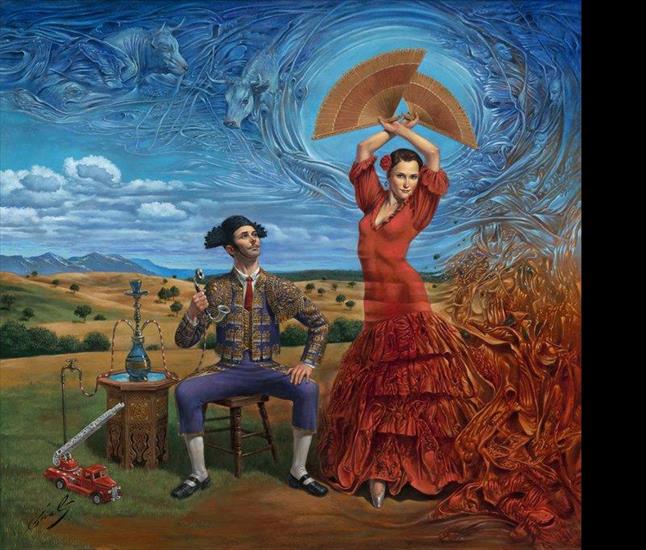  Taniec w obrazach - pictura-Michael-Cheval-flamenco.jpg