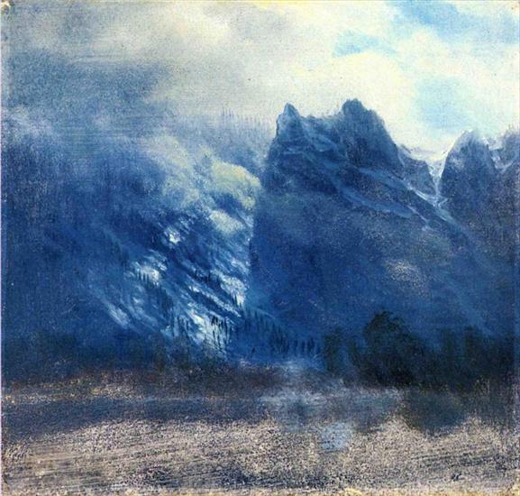 Albert Bierstadt 1830-1902 - Yosemite Valley - Twin Peaks 1859.jpg
