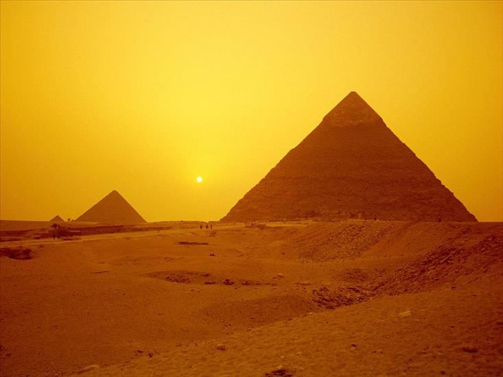 TAPETY ZNANE MIEJSCA ŚWIATA - Pyramids Giza Egypt.jpg