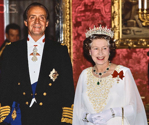Brytyjska Rodzina Królewska - queenjuancarlos.jpg