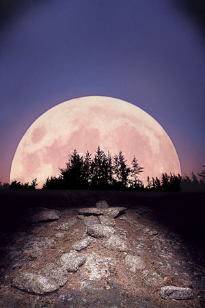 Księżyc - Petroform_and_Moon_Forest.jpg