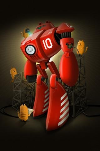 Gry, filmy, kreskówki Games, Movies, Cartoons - IPhone Robot Super Silo.jpg