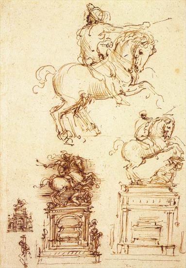 Leonardo da Vinci - Study for the Trivulzio Equestrian Monument1508-10Royal Library, Windsor.bmp