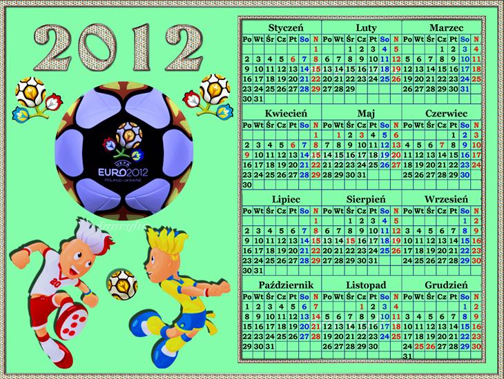 Kalendarze dla Dzieci 2012 do Drukowania - kalendarz 2.png