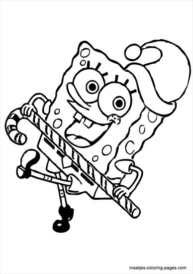 SpongeBob - spongebob - kolorowanka 40.GIF