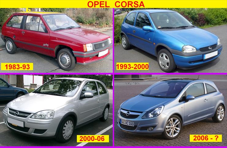 Rozwój modeli - Opel Corsa. Przód.jpg