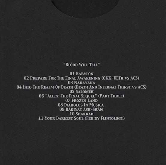 2010 Blood Will Tell - blood will tell - tracklist.jpeg