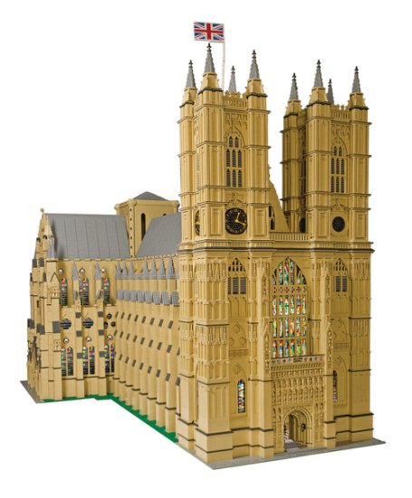 Palace of Westminster - siedziba brytyjskiego parlamentu - LEGO-Westminster-Abbey-Principal-Image.jpg