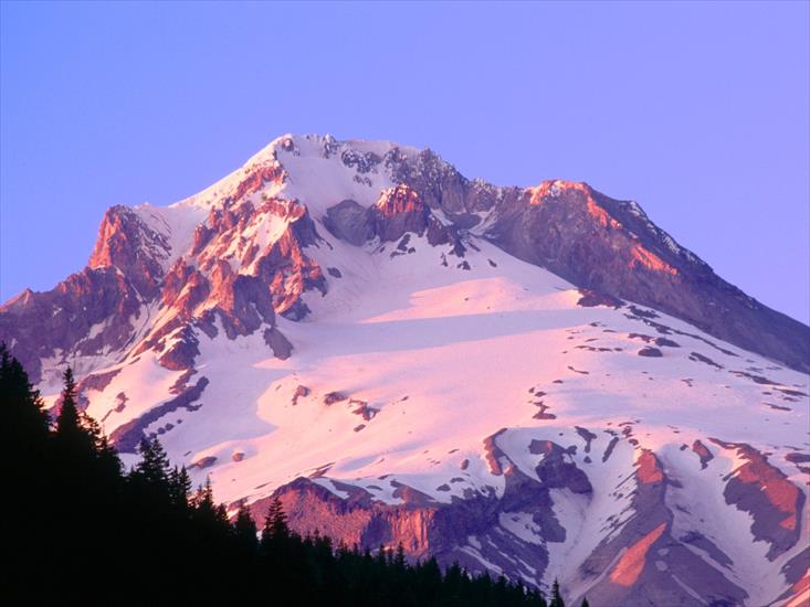 Tapety na PC - Alpenglow on the Slopes of Mount Hood, Oregon.jpg