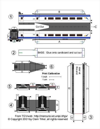 Paper Model Train Tillier Euromed Spanish TGV - reemd2.gif