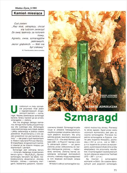 Minerały_Jubilerskie - Szmaragd_Wiedza i Życie str 1.jpg
