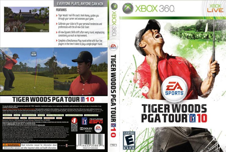 Okładki do gier Xbox360 - Tiger_Woods_10_PAL_Custom-cdcovers_cc-front.jpg