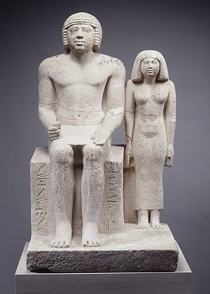 egipt - Posąg Demedji z żoną, V dyn. MM.bmp