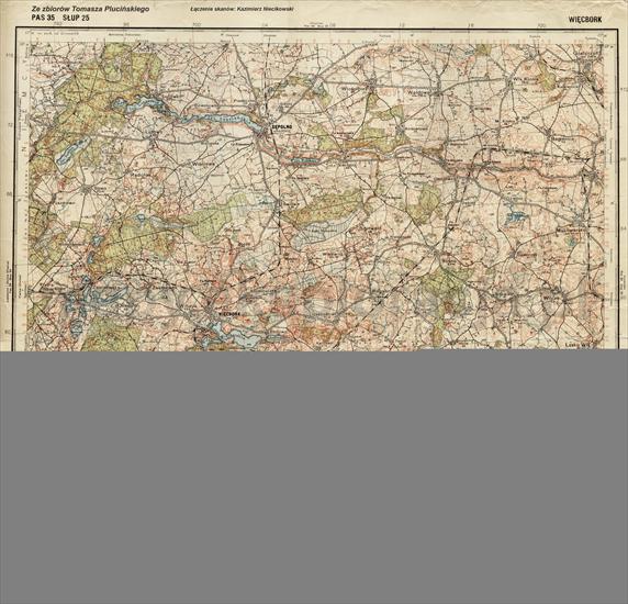 Bajzel - POLISH MILITARY MAPS - Mapa_WIG_100k_P35_S25_Wiecbork 1938.jpg