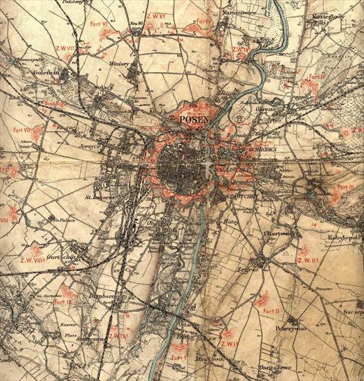 Mapy - Mapa - Twierdza Poznań  1892.jpg